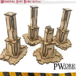 MDF Terrain Scenery - Medieval Lost Burg 04 (M)