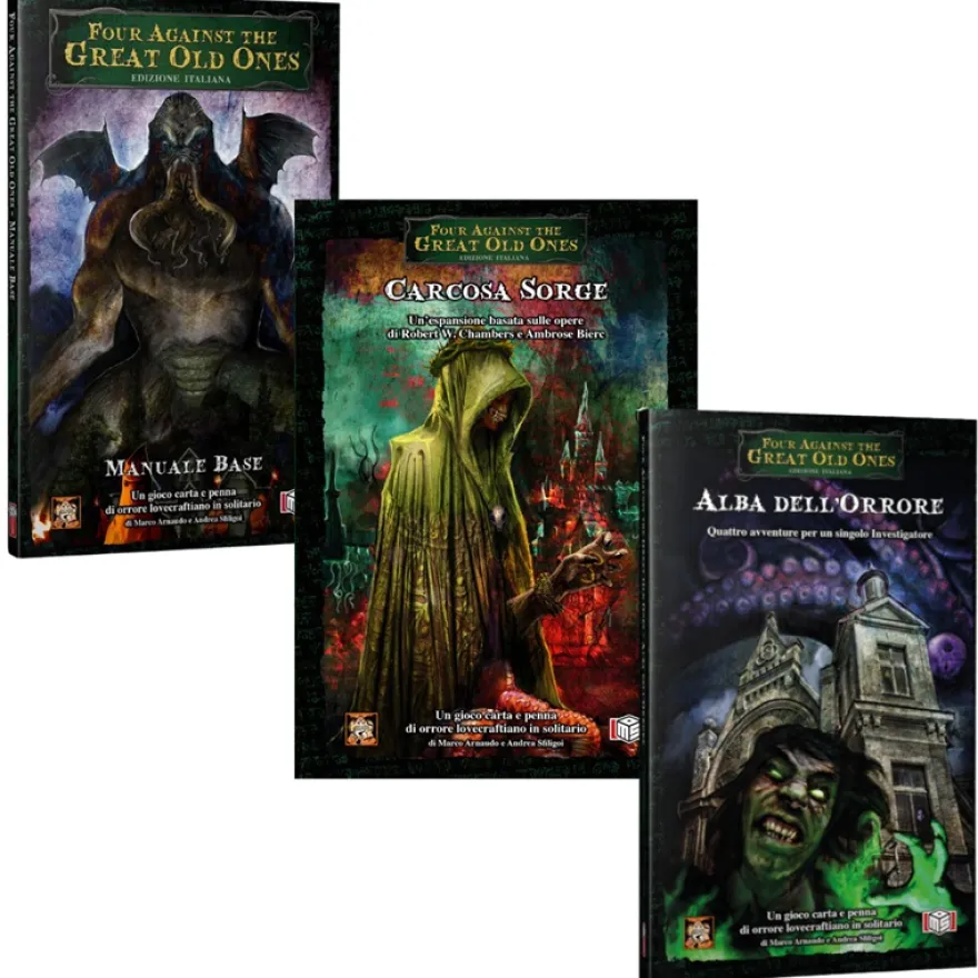 OFFERTA RAVEN PRIME - Bundle Four Against The Great Old Ones - Manuale Base + Espansioni