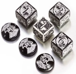OFFERTA RAVEN PRIME - Kingsburg - Set di Dadi e Segnalini Nero