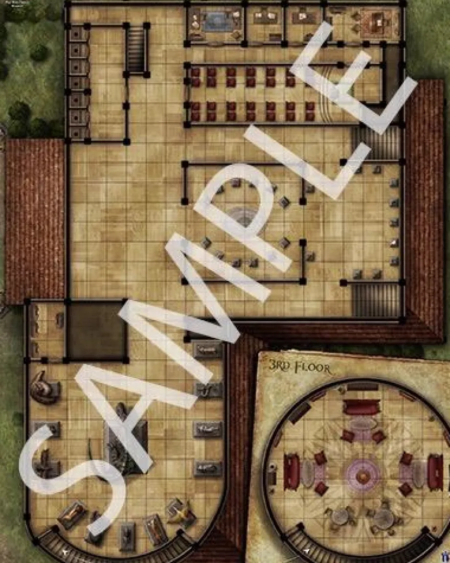 Pathfinder Flip-Mat Map: Classics Museum