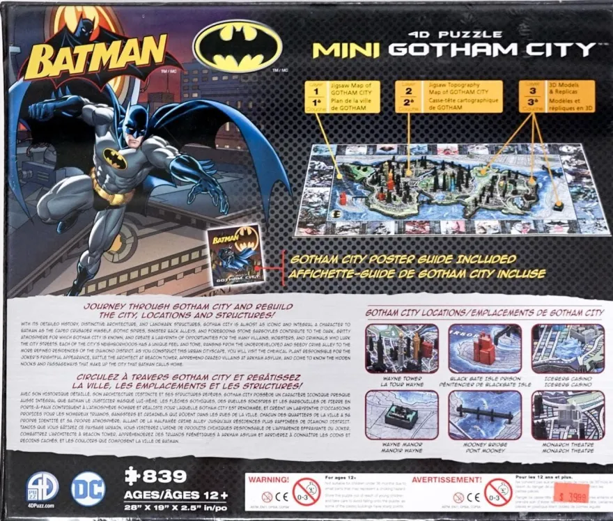 Puzzle 4D Cityscape - Mini Batman Gotham City
