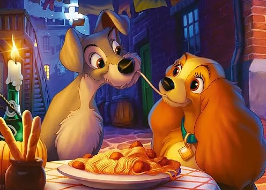 Puzzle 1000 pz. - Classici Disney Lilli e il vagabondo