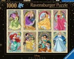 Puzzle 1000 pz. - Principesse Disney - Principesse dell'Art Nouveau