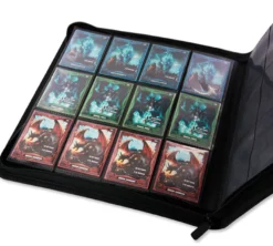 QuadRow Zipfolio a 12 Tasche Xenoskin - Nero