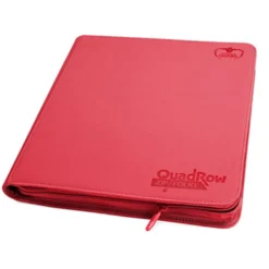 QuadRow Zipfolio a 12 Tasche Xenoskin - Rosso
