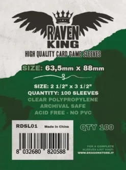 Raven King Sleeves - Bustine Protettive 63,5x88 mm (100)