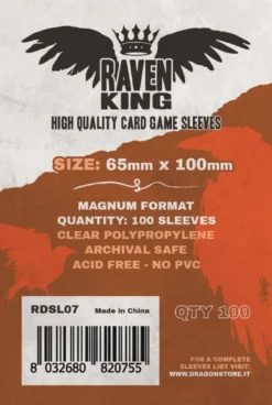 Raven King Sleeves - Bustine Protettive 65x100 mm (100)