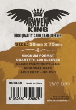 Raven King Sleeves - Bustine Protettive 50x75 mm (100)