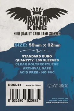 Raven King Sleeves - Bustine Protettive 59x92 mm (100)