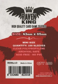 Raven King Sleeves - Bustine Protettive 43x65 mm (100)