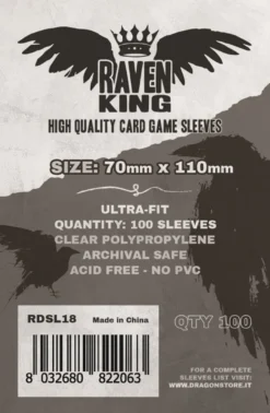 Raven King Sleeves - Bustine Protettive 70x110 mm (100)