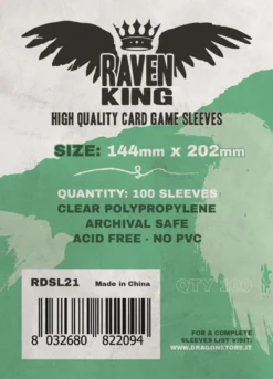 Raven King Sleeves - Bustine Protettive 144x202 mm (100) Manga