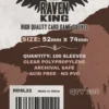 Raven King Sleeves - Bustine Protettive 52x74 mm (100)