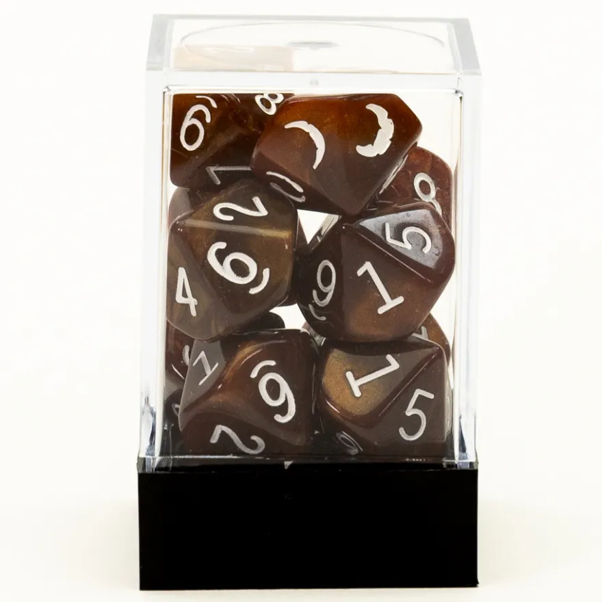 Raven Queen Dice Set - Dadi Licantropi con Fasi Lunari (10)