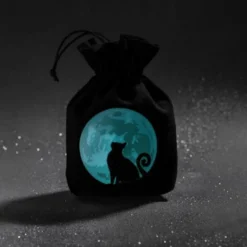 Sacchetto Medio - Gatto: Luna Piena (fosforescente)