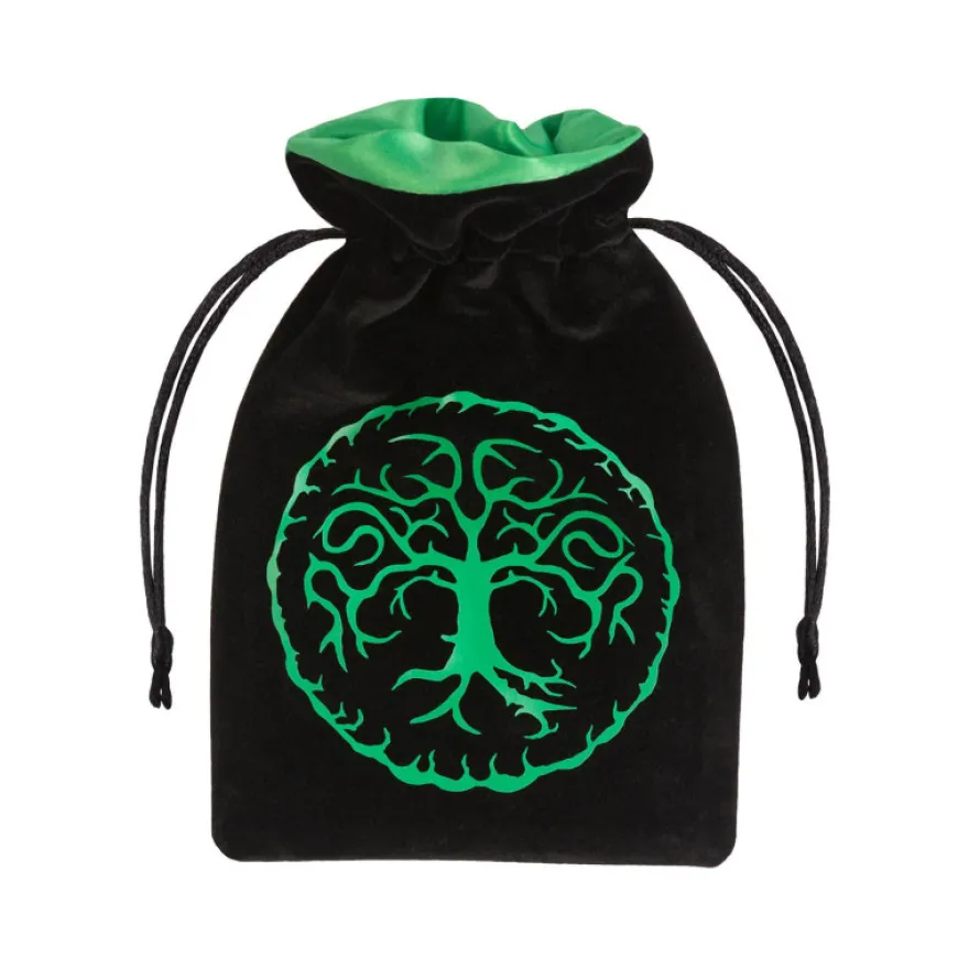 Sacchetto Velluto Nero - Foresta Verde