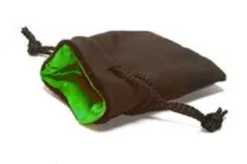 Sacchetto Velluto Nero - Seta Verde, Piccolo