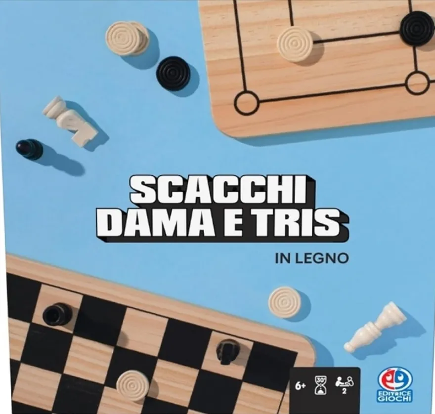 Scacchi, Dama & Tris (in Legno)