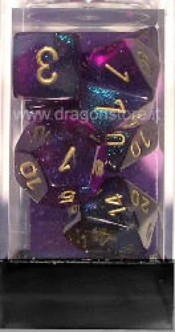 Set Dadi Borealis - Viola Reale/Oro