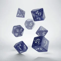 Set Dadi Classici RPG - Cobalto, Bianco