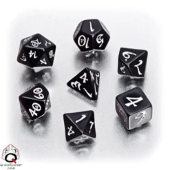 Set Dadi Classici RPG - Nero, Bianco
