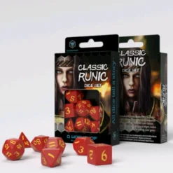 Set Dadi Classici Runici - Rosso, Giallo