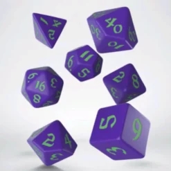 Set Dadi Classici Runici - Viola, Verde