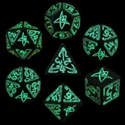 Set Dadi Cthulhu - Nero, Fluorescente
