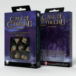 Set Dadi Cthulhu 7th Edition - Blu,Verde & Oro