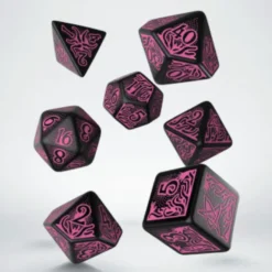 Set Dadi Cthulhu 7th Edition - Nero, Magenta