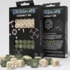 Set Dadi d6 Compact: Crosshairs Beige/Oliva (20)