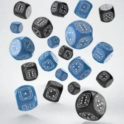 Set Dadi d6 Compact: Fortress Nero/Blu (20)
