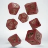 Set Dadi Draconici Modern - Ruby: Rosso, Oro