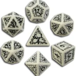 Set Dadi Elfici - Bianco, Nero