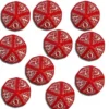Set Dadi Elfici 10d10 - Rosso, Bianco OP