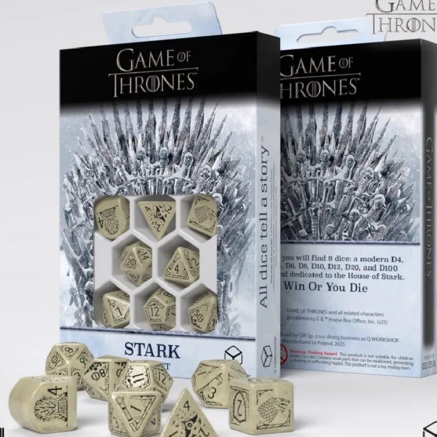 Set Dadi Game of Thrones - House Stark