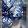 Set Dadi Gemini - Blu-Acciaio/Bianco