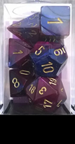 Set Dadi Gemini 2 - Blu-Viola/Oro