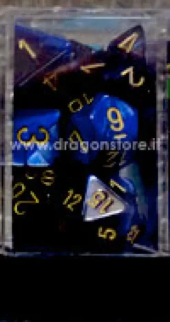 Set Dadi Gemini 3 - Nero-Blu/Oro