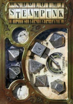 Set Dadi in Metallo - Steampunk (7)