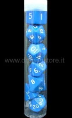 Set Dadi Jumbo in Tubo - Blu
