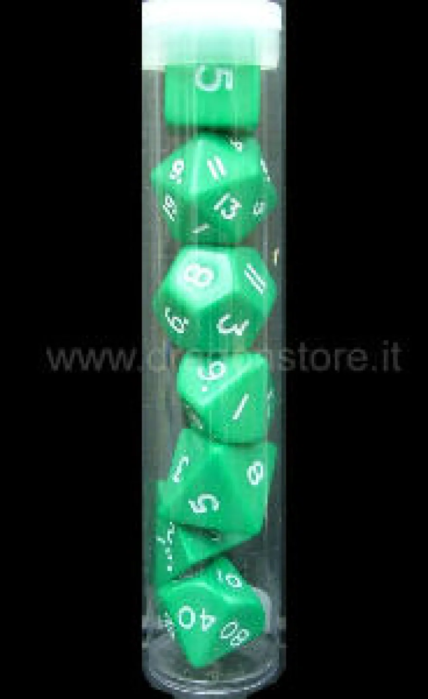 Set Dadi Jumbo in Tubo - Verde