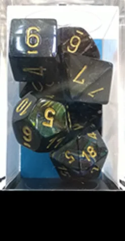Set Dadi Lustrous - Ombra/Oro