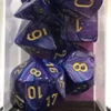Set Dadi Lustrous - Viola/Oro