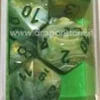 Set Dadi Marble Verde/Verde Scuro