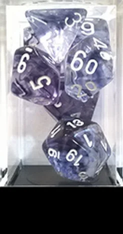 Set Dadi Nebula - Nero/Bianco