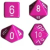 Set Dadi Opachi - Violetto/Bianco