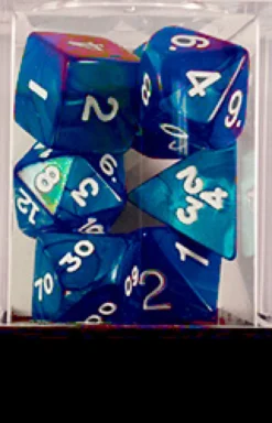Set Dadi Perlati - Blu/Bianco