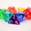 Set Dadi Poliedrici Traslucenti: Prism - GM & Beginner Player
