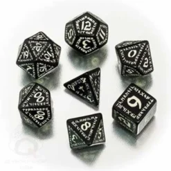 Set Dadi Runici - Nero, Fluorescente